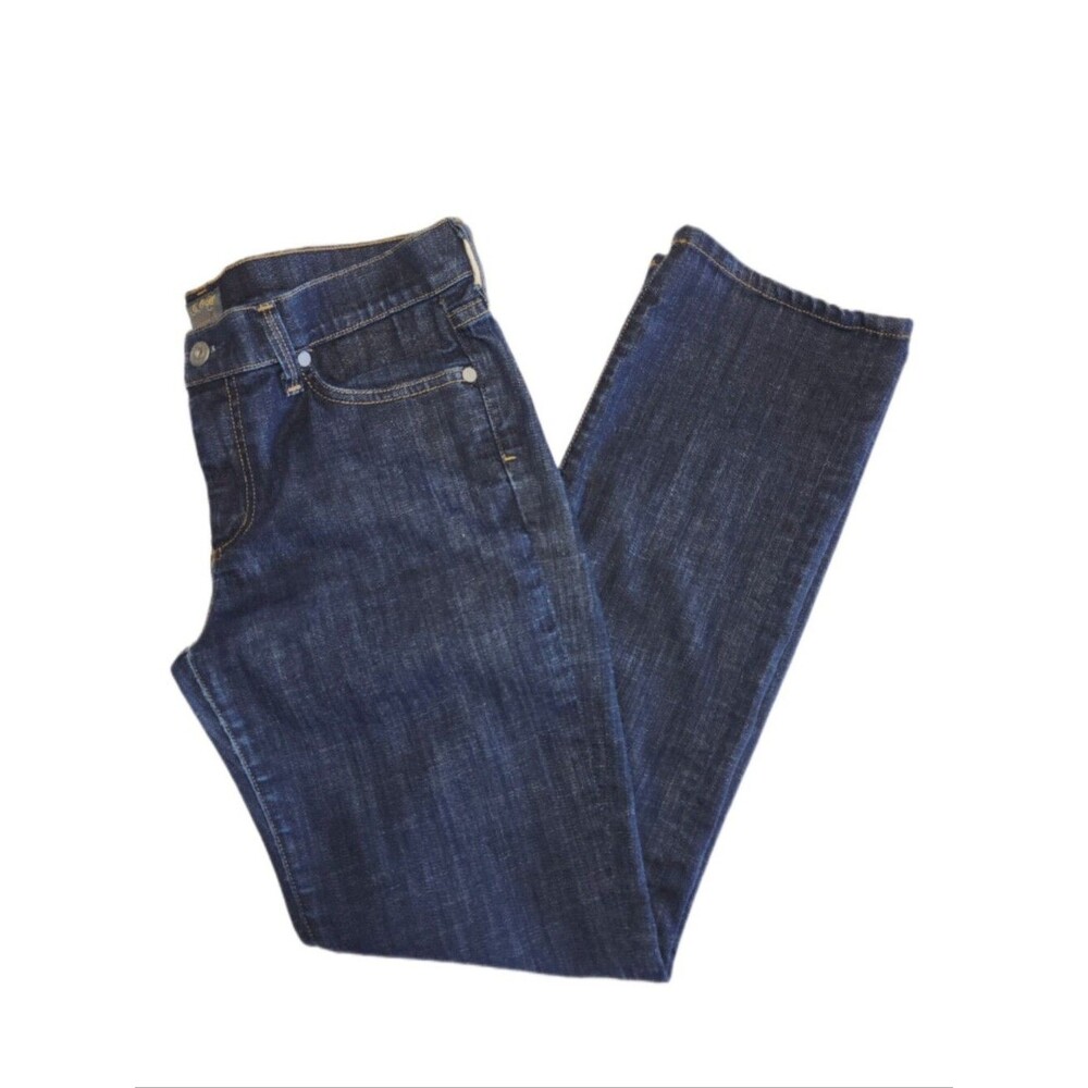 Citizens Of Humanity Elson Medium Rise Straight Leg Dark Wash Denim Jeans, 29